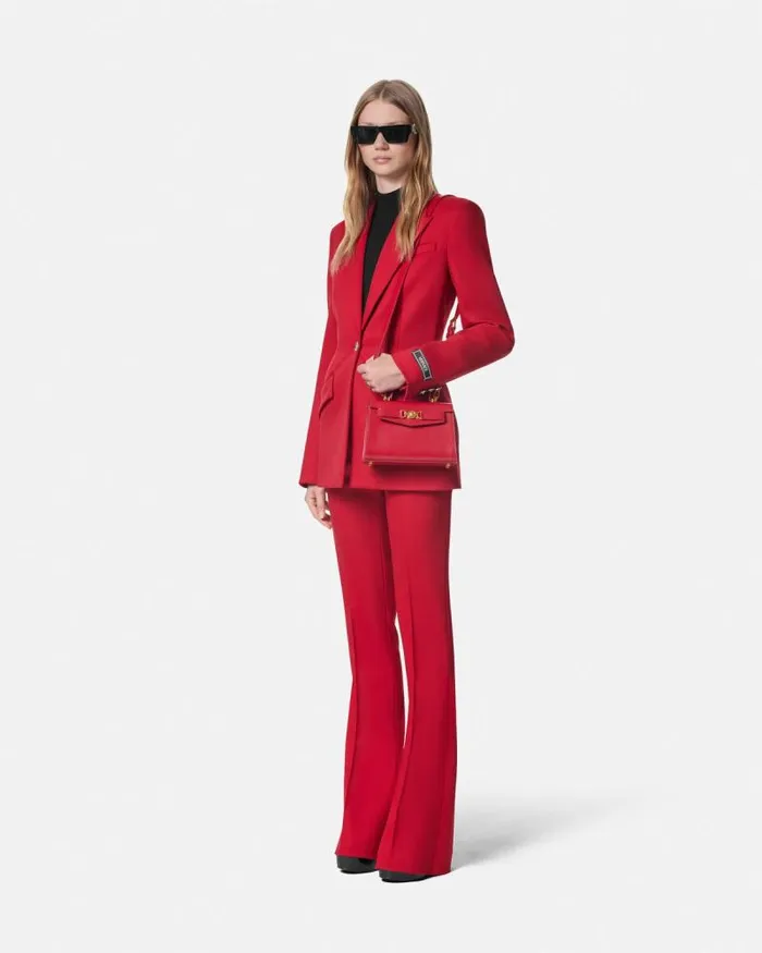 Grain De Poudre DV Pants Red Women Versace Suits