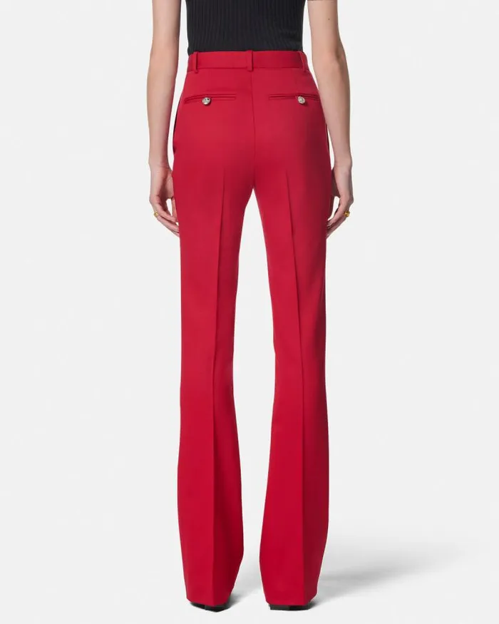 Grain De Poudre DV Pants Red Women Versace Suits