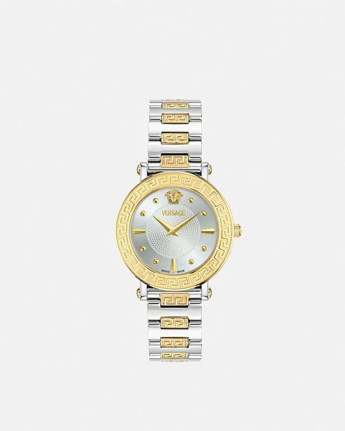 Greca Sphere Watch Silvergold Women Versace Watches