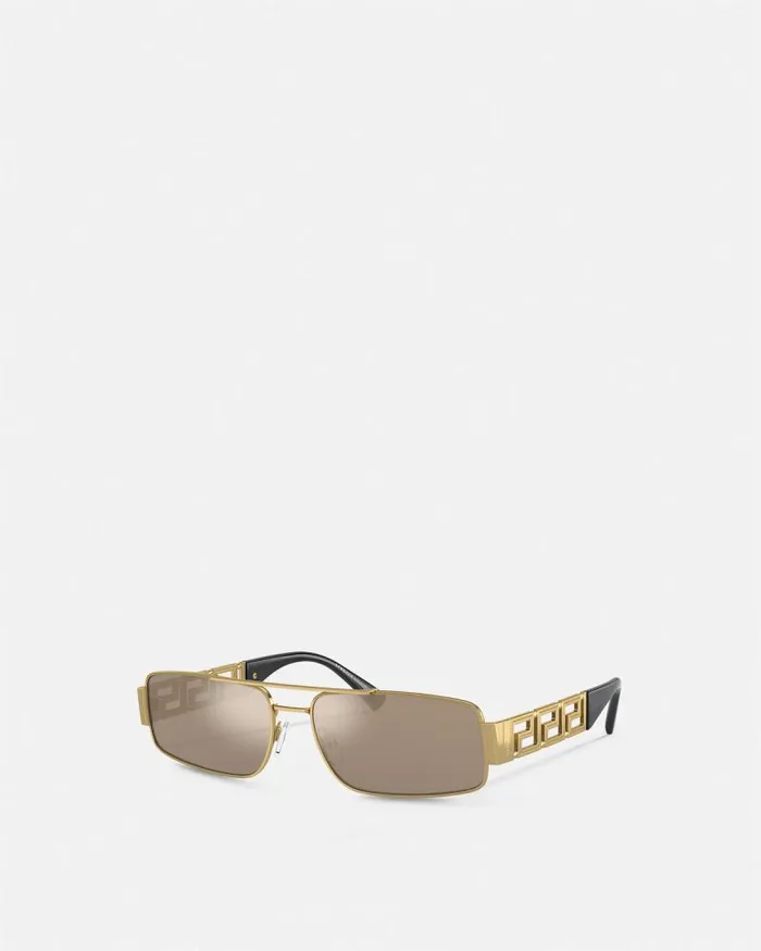Greca Sunglasses Gold Men Versace Sunglasses