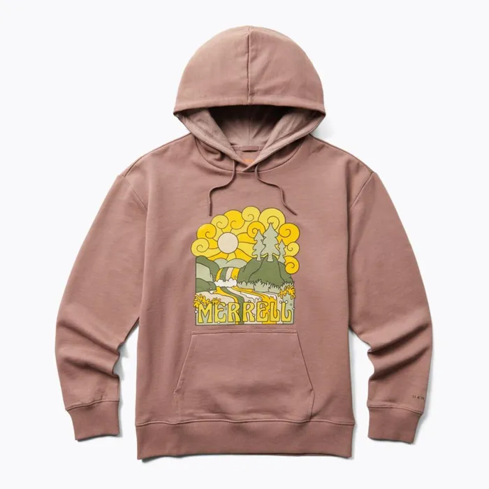 Groovy Fleece Hoody Antler Heather Women Merrell Tops