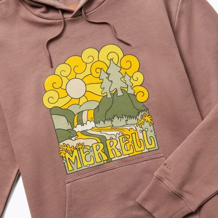 Groovy Fleece Hoody Antler Heather Women Merrell Tops