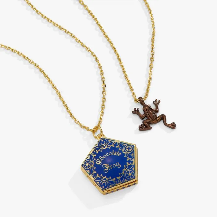 Harry Potter Chocolate Frog Necklace Set Two Tone Women Alex And Ani Halloween Harry Potter Chocolate Frog Necklace Set Two Tone Women Alex And Ani Halloween