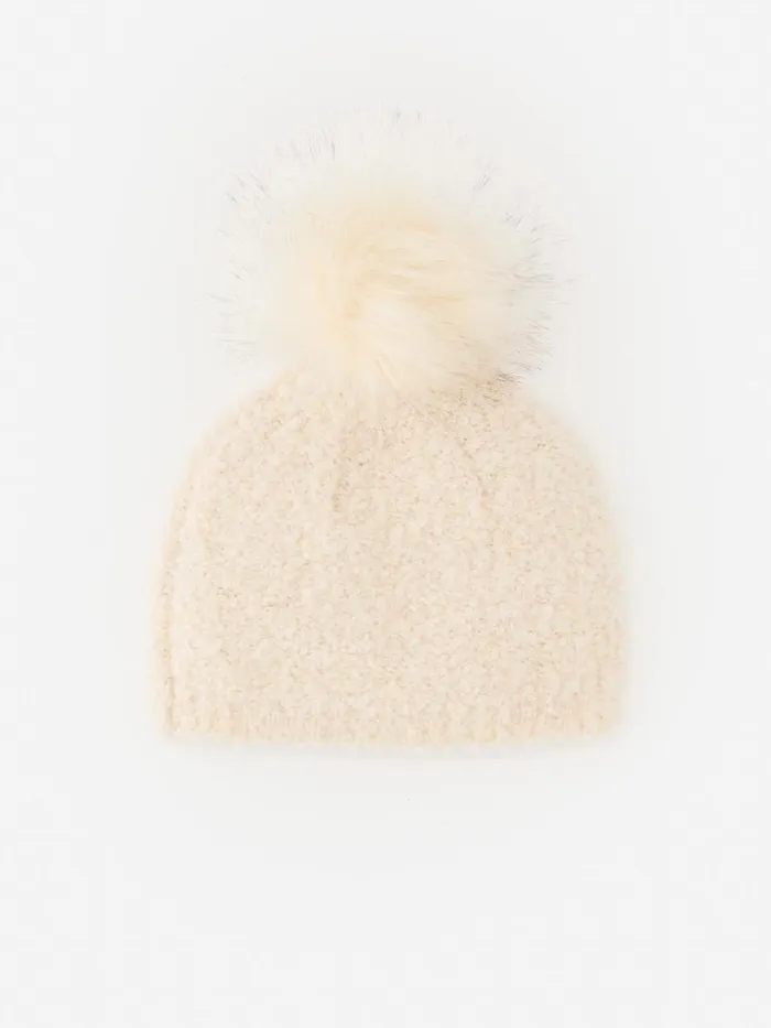 Hats and Gloves Women JMcLaughlin Priya Beanie Cream