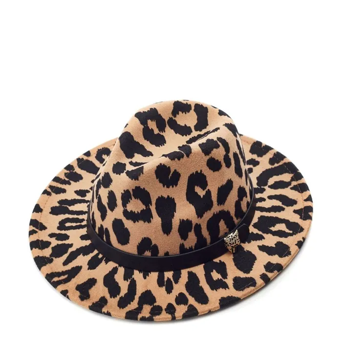 Hats Women Moda In Pelle Estellehat Dark Leopard Textile Hats Women Moda In Pelle Estellehat Dark Leopard Textile