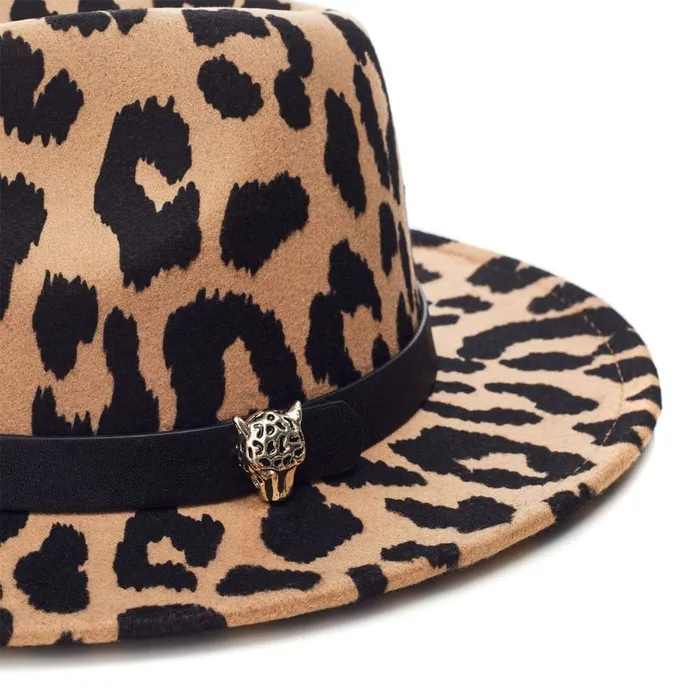 Hats Women Moda In Pelle Estellehat Dark Leopard Textile Hats Women Moda In Pelle Estellehat Dark Leopard Textile
