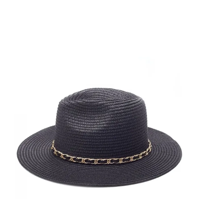 Hats Women Moda In Pelle Portofino Hat Black Textile Hats Women Moda In Pelle Portofino Hat Black Textile
