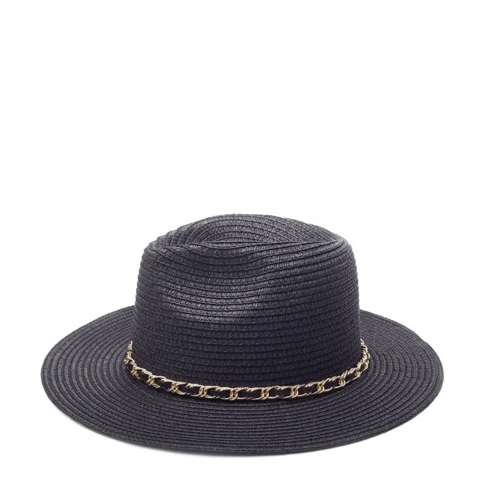 Hats Women Moda In Pelle Portofino Hat Black Textile Hats Women Moda In Pelle Portofino Hat Black Textile