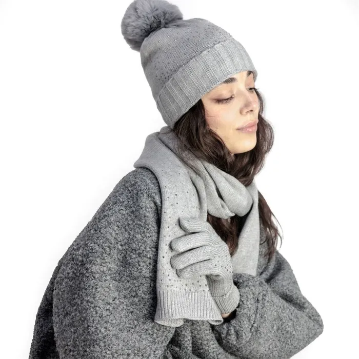 Hats Women Moda In Pelle Praticiohat Grey Textile Hats Women Moda In Pelle Praticiohat Grey Textile