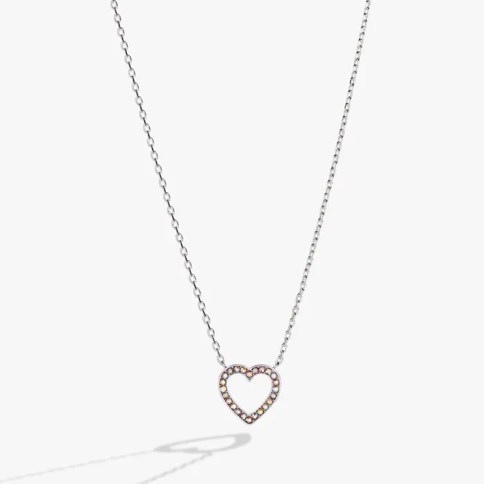 Heart And Crystal Necklace Silver Women Alex And Ani Anniversary