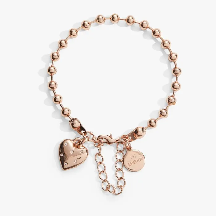 Heart Ball Chain Bracelet Rose Gold Women Alex And Ani Heart