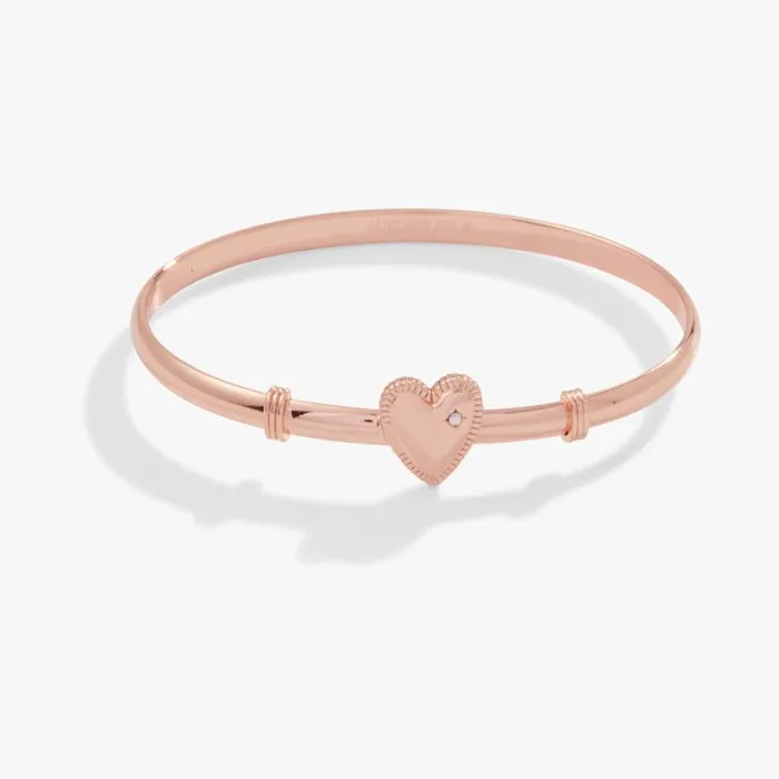 Heart Clip Bangle Bracelet Rose Gold Women Alex And Ani Iconic Alex And Ani