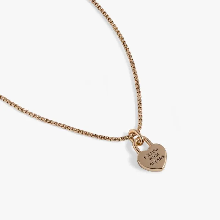 Heart Lock 039Follow Your Dreams039 Necklace Gold Women Alex And Ani Graduation