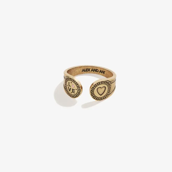 Heart Motivation Ring Wrap Rafaelian Gold Women Alex And Ani Love