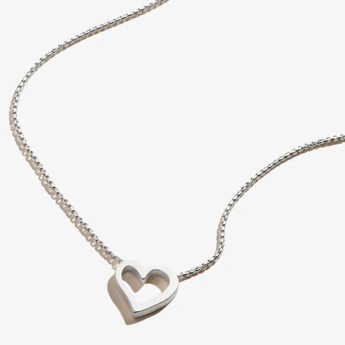 Heart Necklace Sterling Silver Women Alex And Ani Love