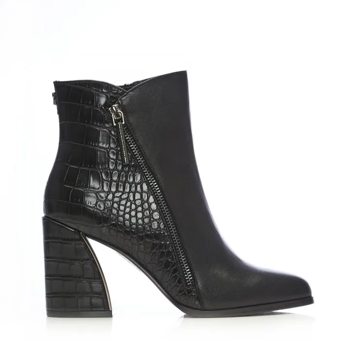 Heeled And Wedge Boots Women Moda In Pelle Amy W Black Porvair