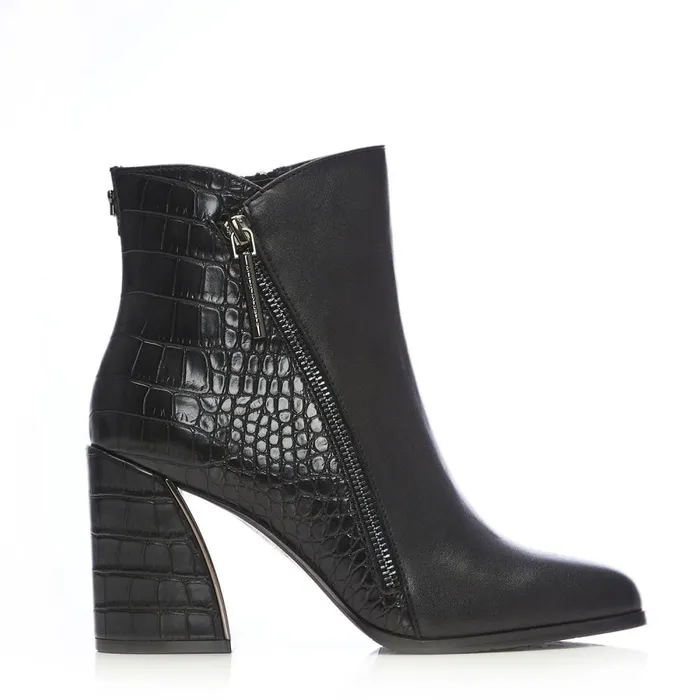 Heeled And Wedge Boots Women Moda In Pelle Amy W Black Porvair