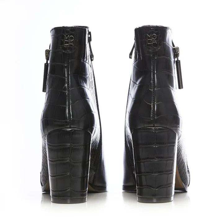 Heeled And Wedge Boots Women Moda In Pelle Amy W Black Porvair