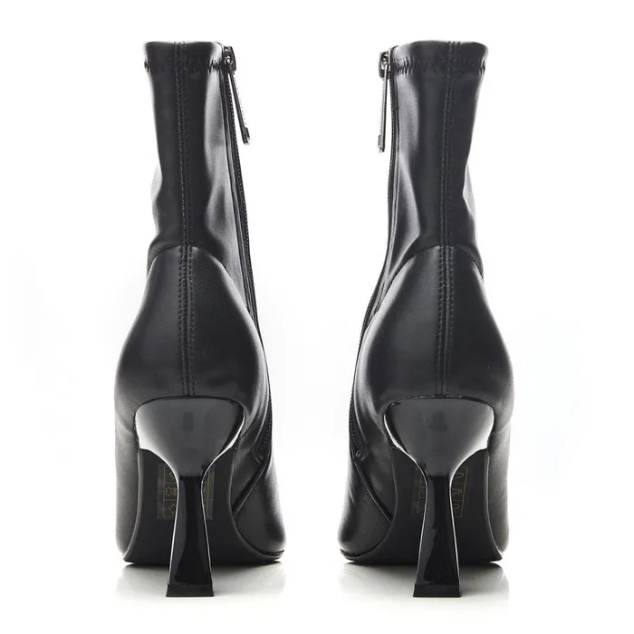 Heeled And Wedge Boots Women Moda In Pelle Evermore Black Porvair