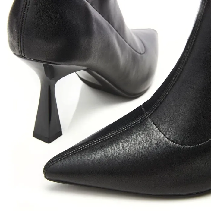 Heeled And Wedge Boots Women Moda In Pelle Evermore Black Porvair