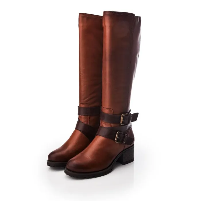 Heeled And Wedge Boots Women Moda In Pelle Hadleigh Tan Leather