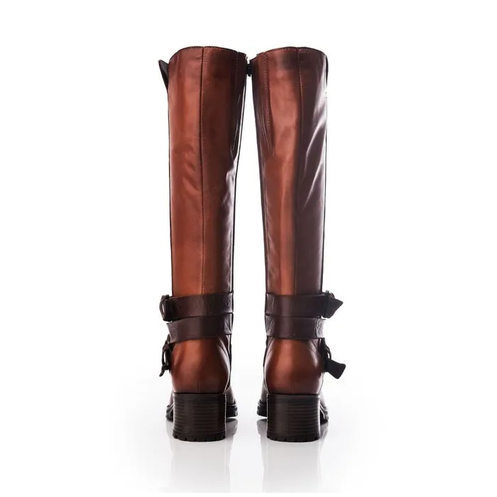 Heeled And Wedge Boots Women Moda In Pelle Hadleigh Tan Leather