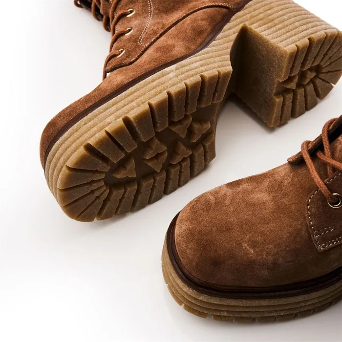 Heeled And Wedge Boots Women Moda In Pelle Shoon Sh Arenal Tan Suede