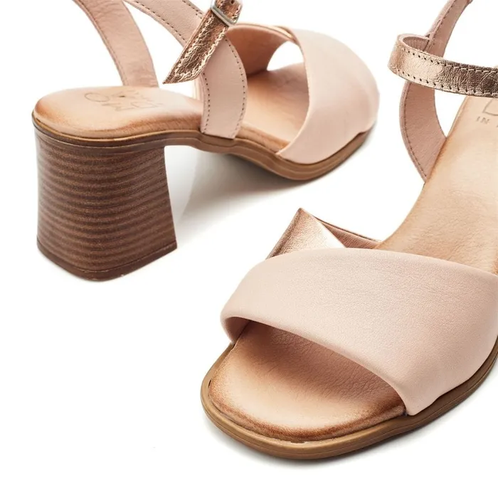Heeled Sandals Women Moda In Pelle Lanie Cameo Leather