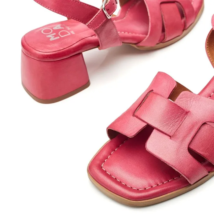 Heeled Sandals Women Moda In Pelle Mariie Raspberry Leather