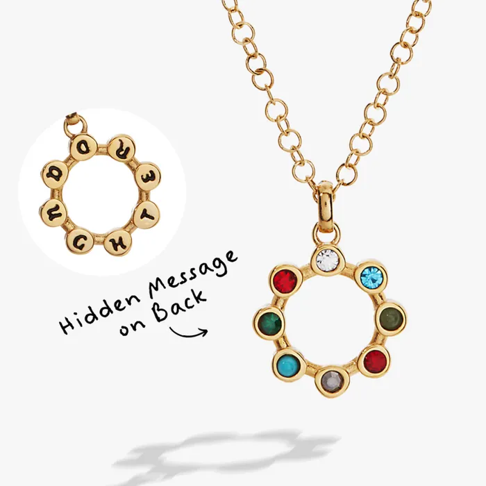 Hidden Message 039Daughter039 Crystal Necklace Stainless Steel Gold Women Alex And Ani Necklaces Hidden Message 039Daughter039 Crystal Necklace Stainless Steel Gold Women Alex And Ani Necklaces