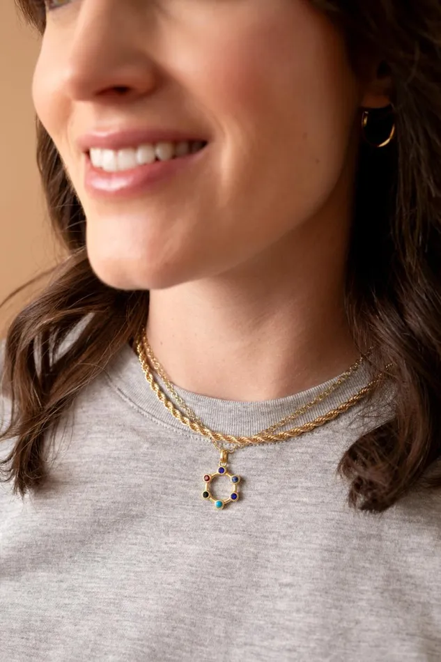 Hidden Message 039Sister039 Crystal Necklace Stainless Steel Gold Women Alex And Ani Necklaces