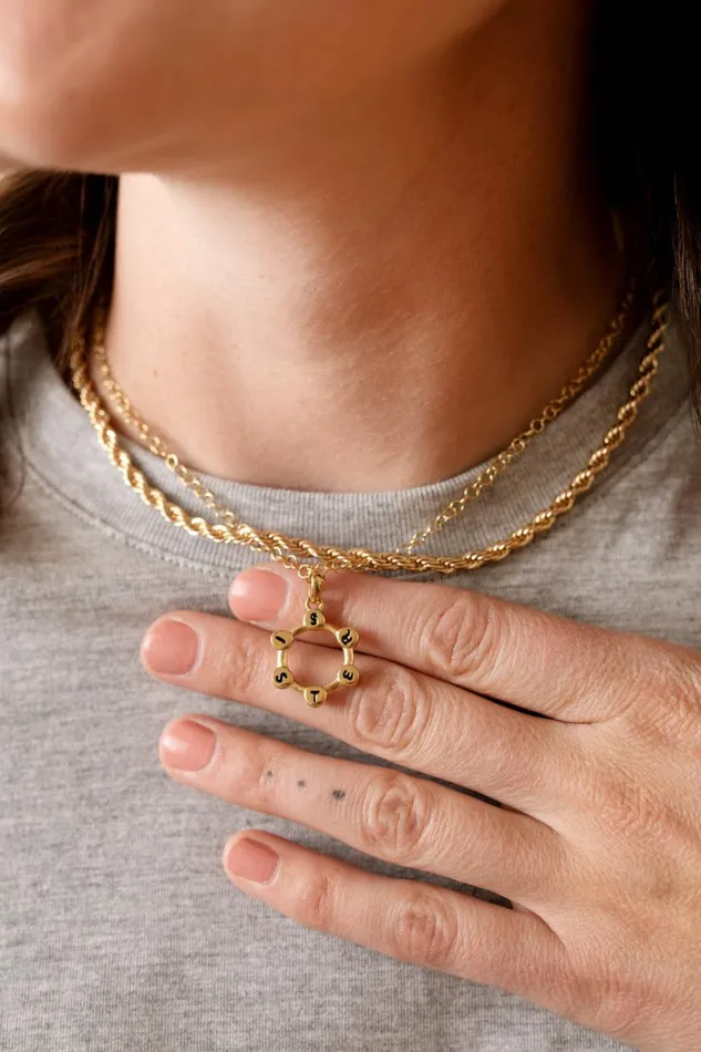 Hidden Message 039Sister039 Crystal Necklace Stainless Steel Gold Women Alex And Ani Necklaces