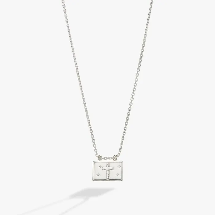 Hidden Message Cross Affirmation Necklace Silver Women Alex And Ani Necklaces