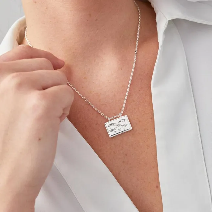 Hidden Message Infinity Affirmation Necklace Silver Women Alex And Ani Anniversary
