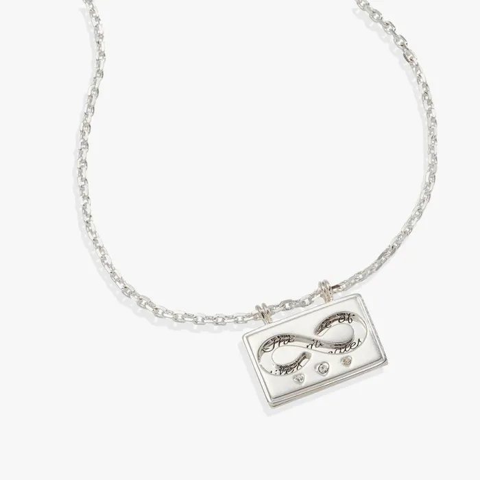 Hidden Message Infinity Affirmation Necklace Silver Women Alex And Ani Anniversary