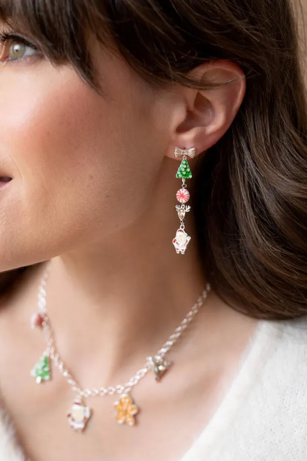 Holiday Charm Earring Shiny Silver Women Alex And Ani Earrings