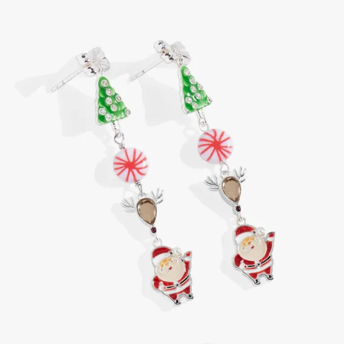 Holiday Charm Earring Shiny Silver Women Alex And Ani Earrings