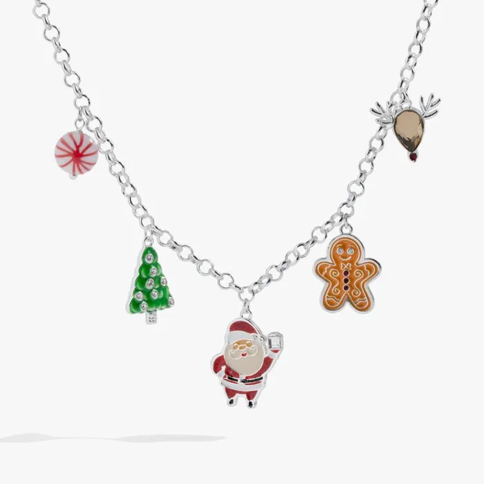 Holiday Charm Necklace Shiny Silver Women Alex And Ani Necklaces