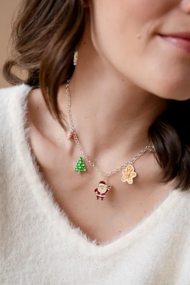 Holiday Charm Necklace Shiny Silver Women Alex And Ani Necklaces