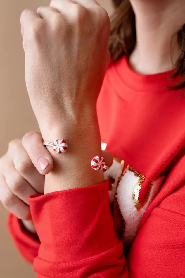 Holiday Peppermint Cuff Bracelet Shiny Silver Women Alex And Ani Bracelets Holiday Peppermint Cuff Bracelet Shiny Silver Women Alex And Ani Bracelets
