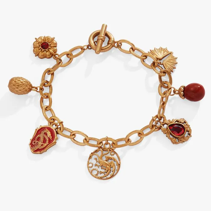 HOUSE OF THE DRAGON Toggle MultiCharm Bracelet Antique Gold Women Alex And Ani Bracelets HOUSE OF THE DRAGON Toggle MultiCharm Bracelet Antique Gold Women Alex And Ani Bracelets