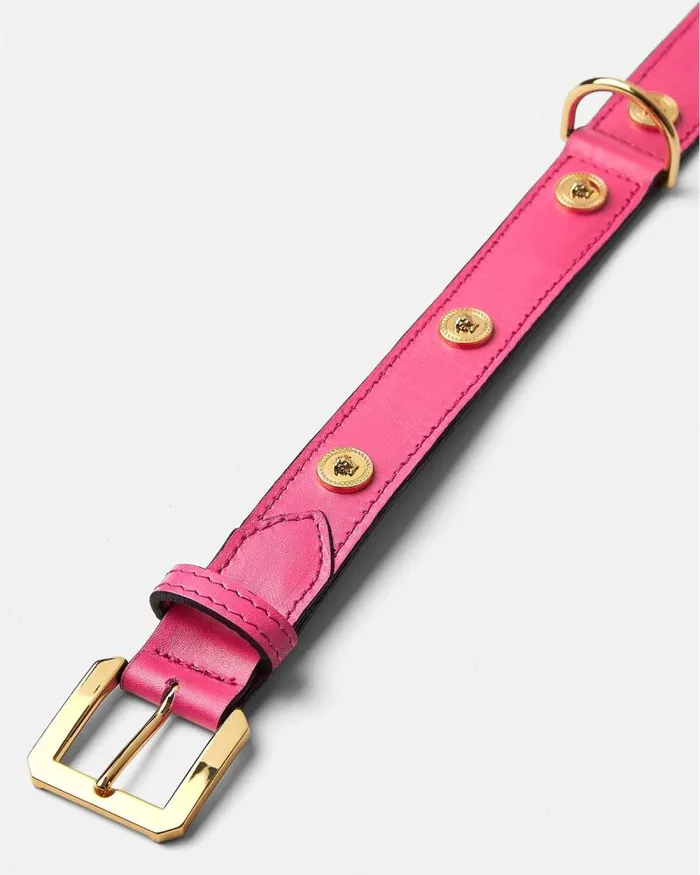 Icon Large Pet Collar Pink Home and Lifestyle Versace Pet Accessories
