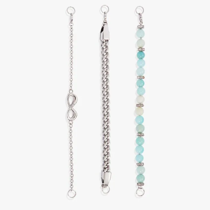 Infinity Stranded Bracelet Set Stainless Steel Silver Women Alex And Ani Love Infinity Stranded Bracelet Set Stainless Steel Silver Women Alex And Ani Love