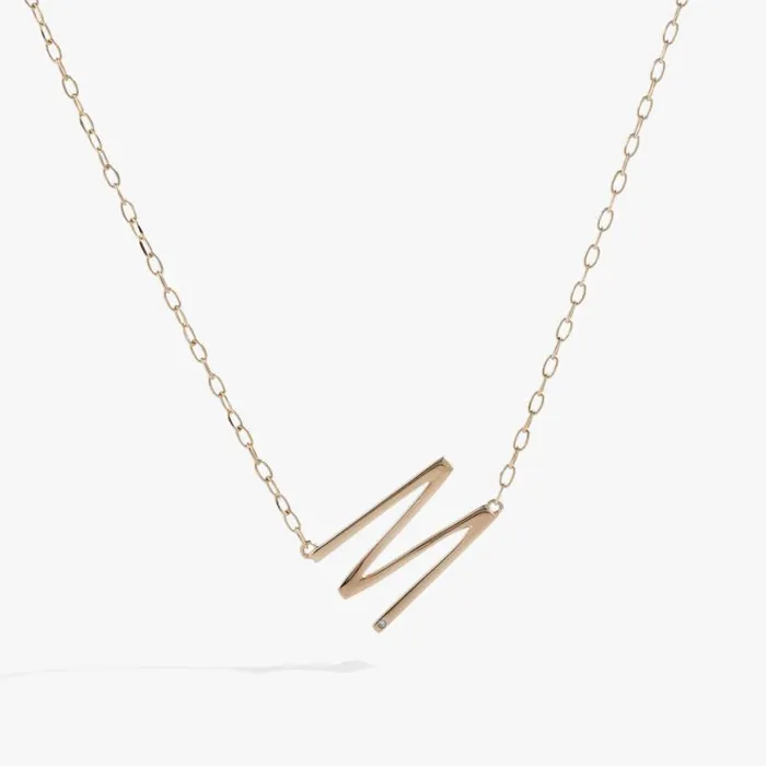 Initial M Precious Elongated Necklace 14kt Gold Over 925 Sterling Silver Women Alex And Ani Necklaces Initial M Precious Elongated Necklace 14kt Gold Over 925 Sterling Silver Women Alex And Ani Necklaces