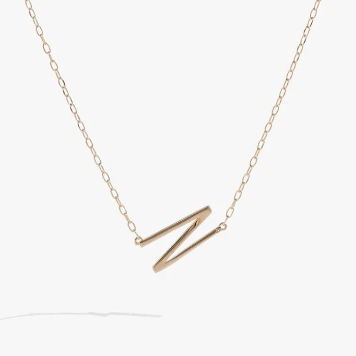 Initial N Precious Elongated Necklace 14kt Gold Over 925 Sterling Silver Women Alex And Ani Necklaces Initial N Precious Elongated Necklace 14kt Gold Over 925 Sterling Silver Women Alex And Ani Necklaces