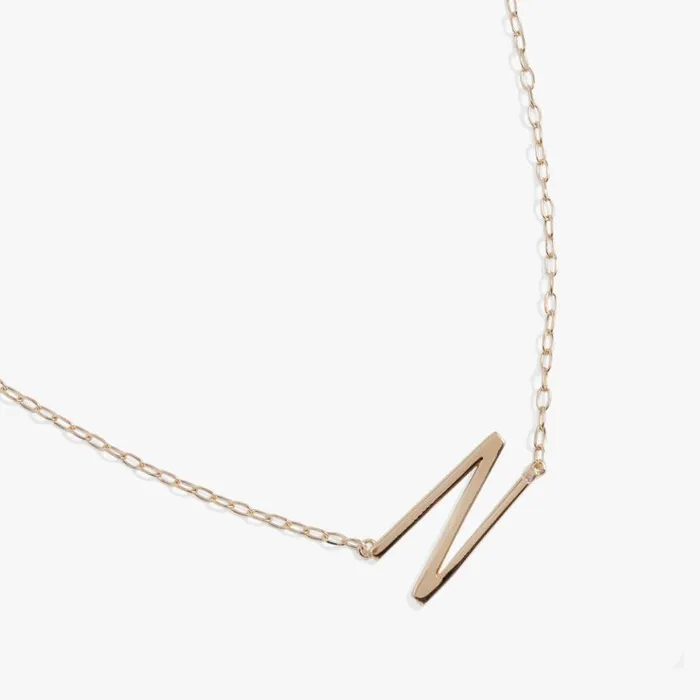 Initial N Precious Elongated Necklace 14kt Gold Over 925 Sterling Silver Women Alex And Ani Necklaces Initial N Precious Elongated Necklace 14kt Gold Over 925 Sterling Silver Women Alex And Ani Necklaces