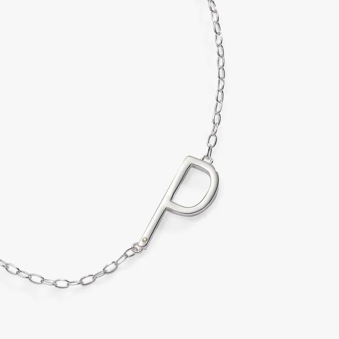 Initial P Precious Elongated Necklace Sterling Silver Women Alex And Ani Fine Jewelry Initial P Precious Elongated Necklace Sterling Silver Women Alex And Ani Fine Jewelry