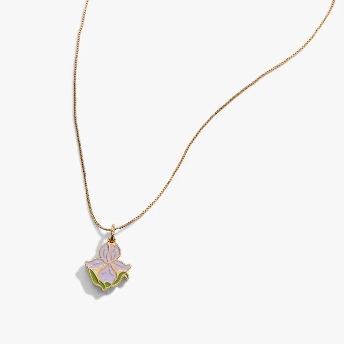 Iris Flower 039Friendship Is A Precious Gift039 Necklace Gold Women Alex And Ani Strength Protection