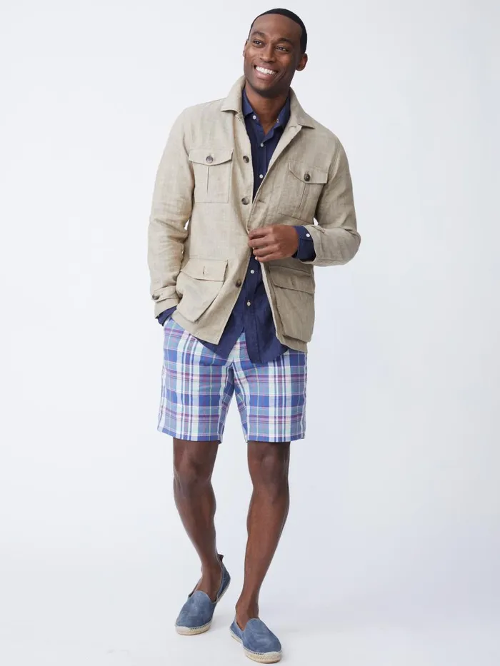 Jackets and Outerwear Men JMcLaughlin Brando Linen Safari Jacket In Herringbone Khaki Jackets and Outerwear Men JMcLaughlin Brando Linen Safari Jacket In Herringbone Khaki