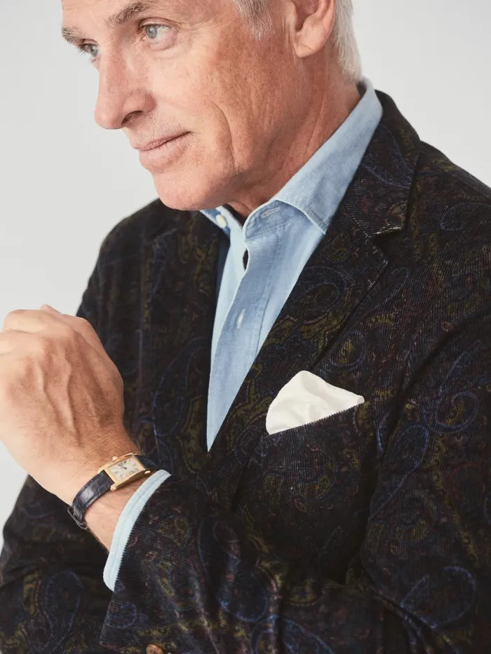 Jackets and Outerwear Men JMcLaughlin McCown Sport Coat In Paisley Bluebrownyellowred